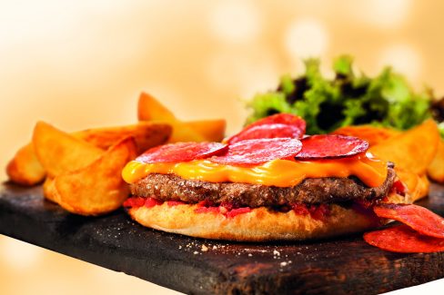 Pizza burger chedar pepperoni-Divulgação